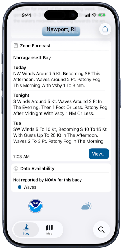Marine zone forecast
